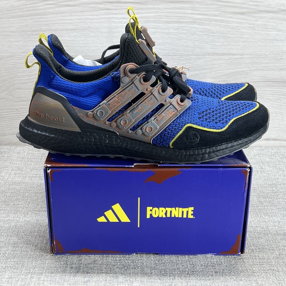 Adidas UltraBoost 1.0 X Fortnite BattleBus Royal Blue Black New JQ0713 Mens 8